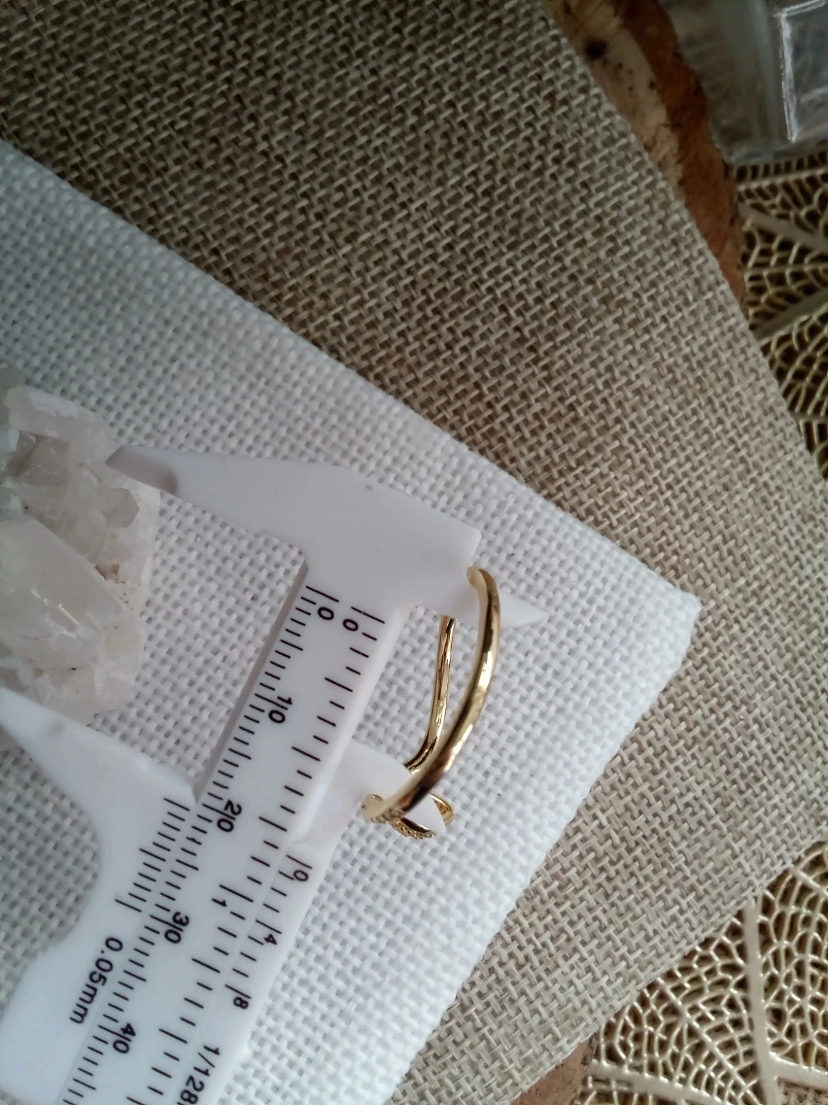 Bague serpent zircons – photo 4